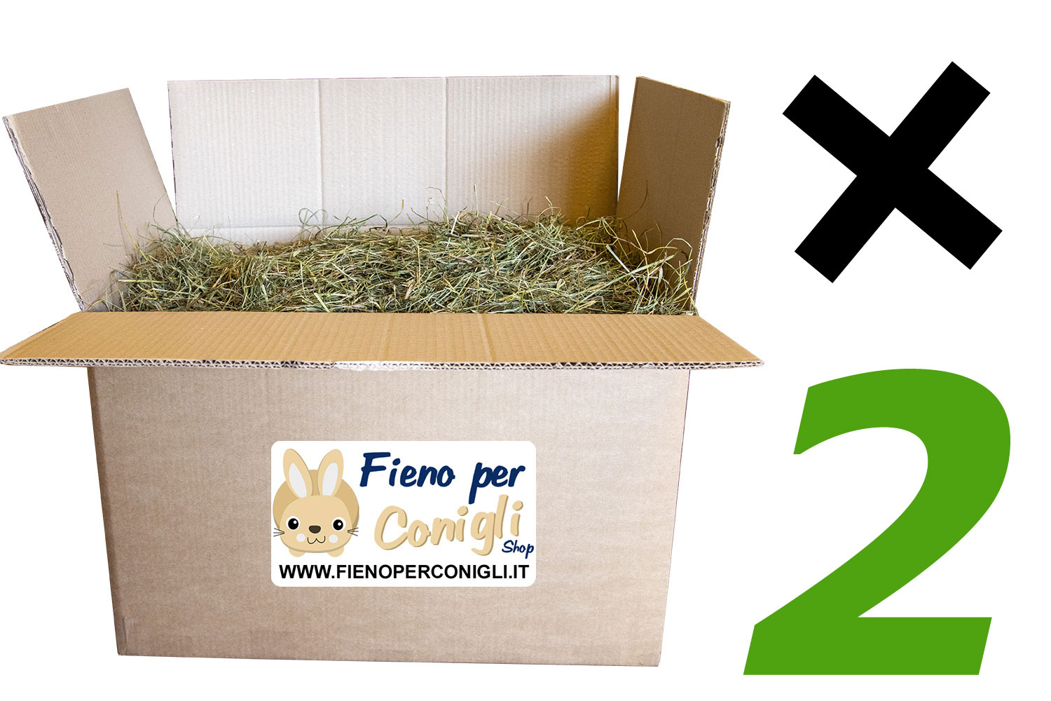 Fieno di Montagna per conigli nani sezione di balletta 2x5kg (10kg)